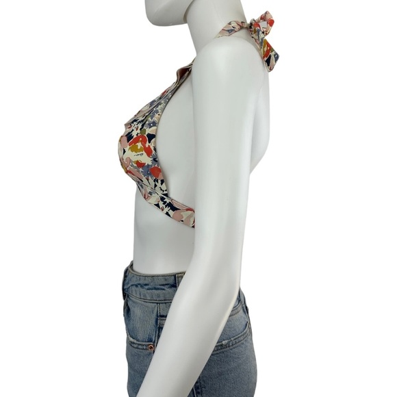SHAN Beach Folly Floral Bikini Top, NWT - Picture 2 of 6